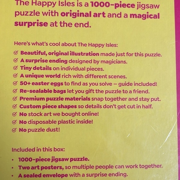 The Happy Isles Magic Puzzle Company 1000 Piece Jigsaw Puzzle NWT - Picture 6 of 9